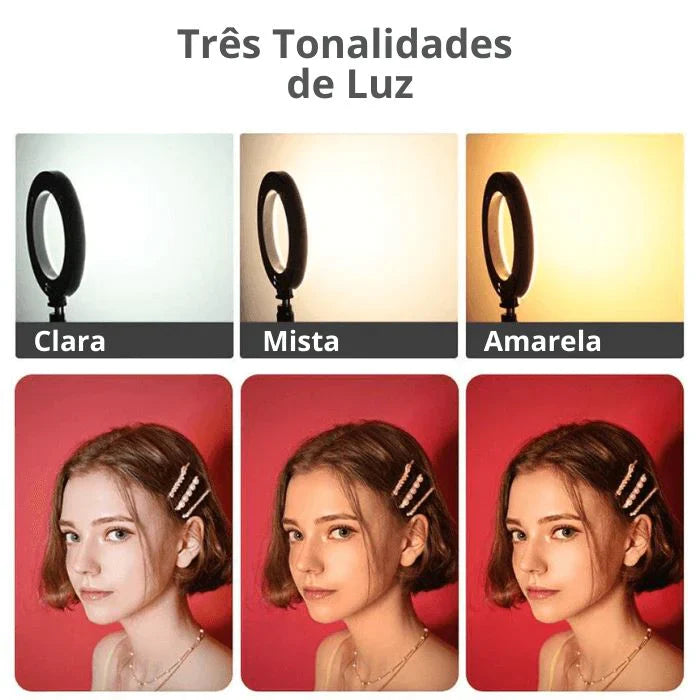 Ring Light com Tripé em LED